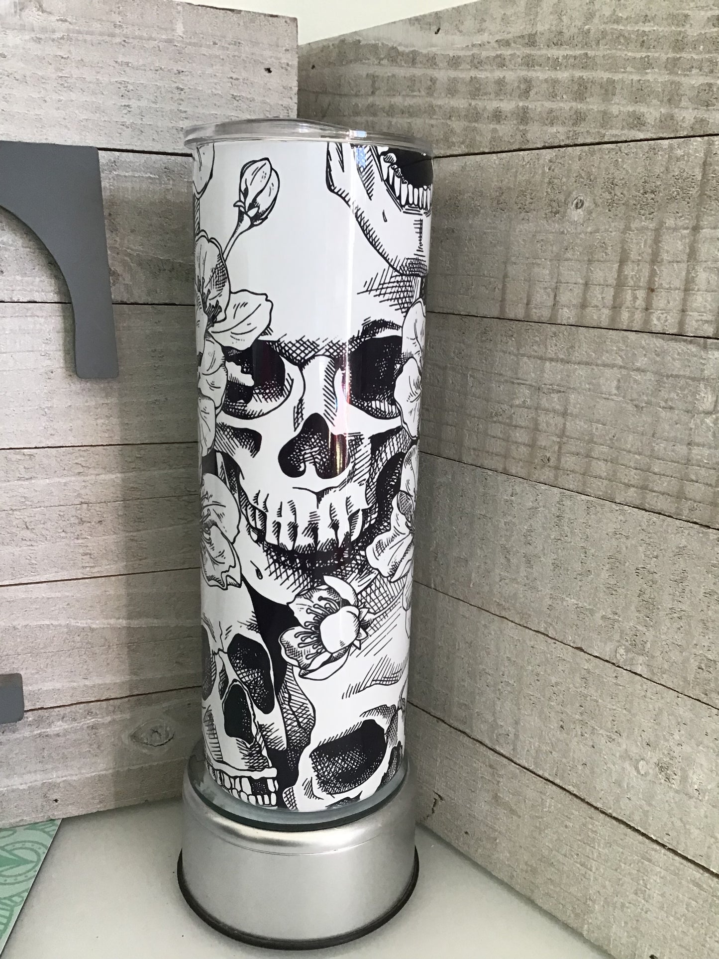 Skulls and flowers