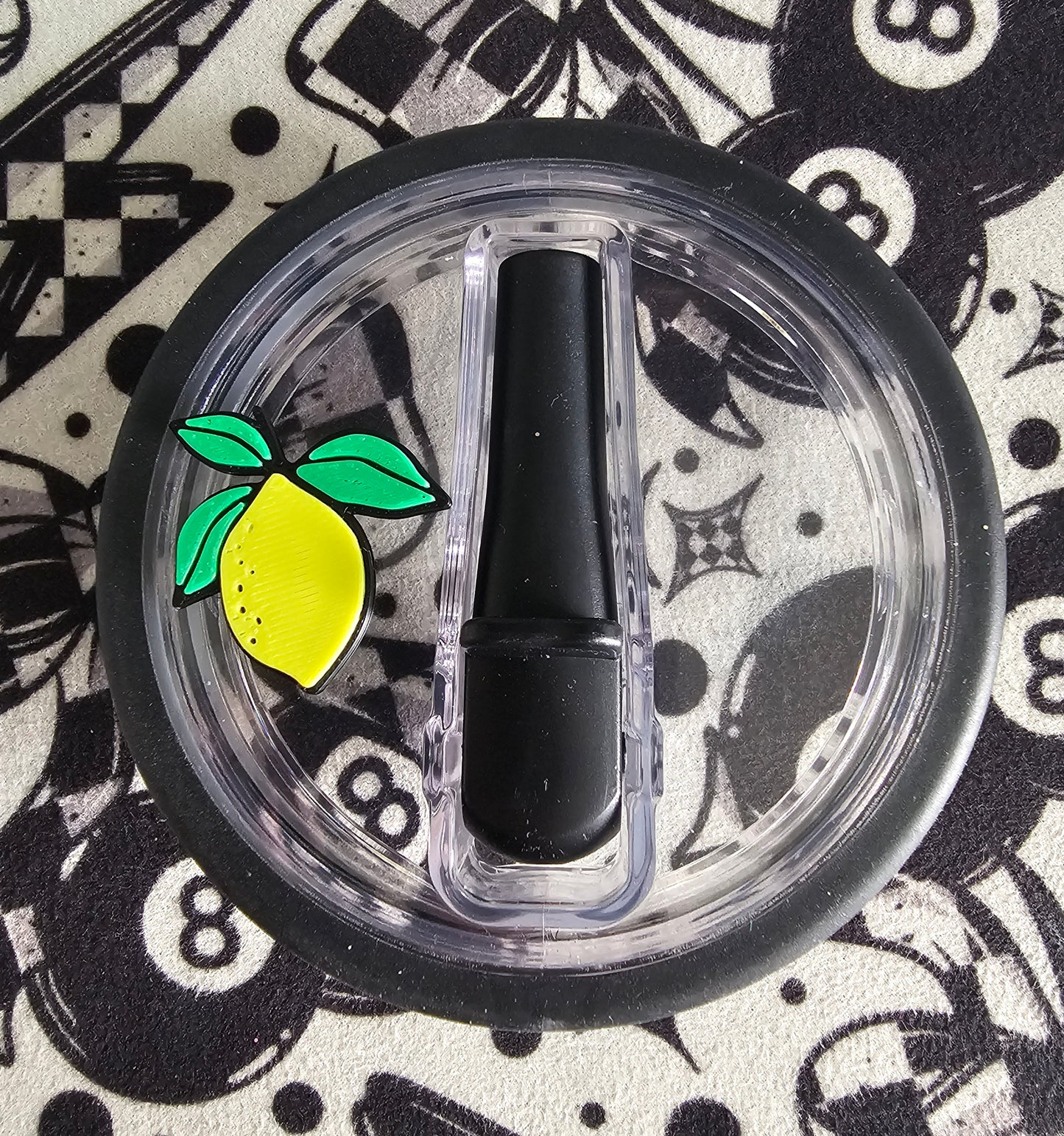 Lemon with leaves