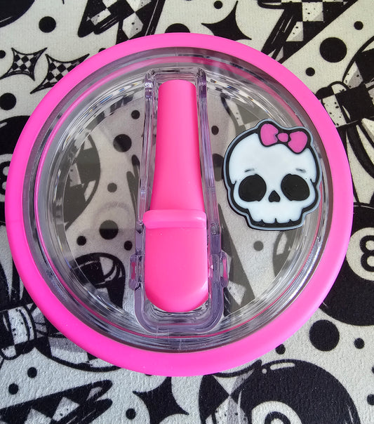 Skelly with bow charm